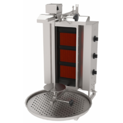 GAS-DREHHERDE (OBEN MOTORISIERT) 3 STRAHLUNGSHERDE