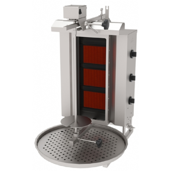 GAS-DREHHERDE (OBEN MOTORISIERT) 3 STRAHLUNGSHERDE